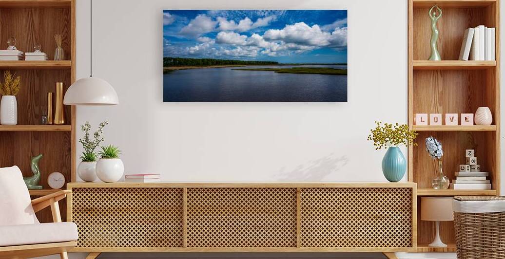 Marshland Tranquility: A Glimpse into Bodie Islands Outer Banks Beauty by Dream World Images