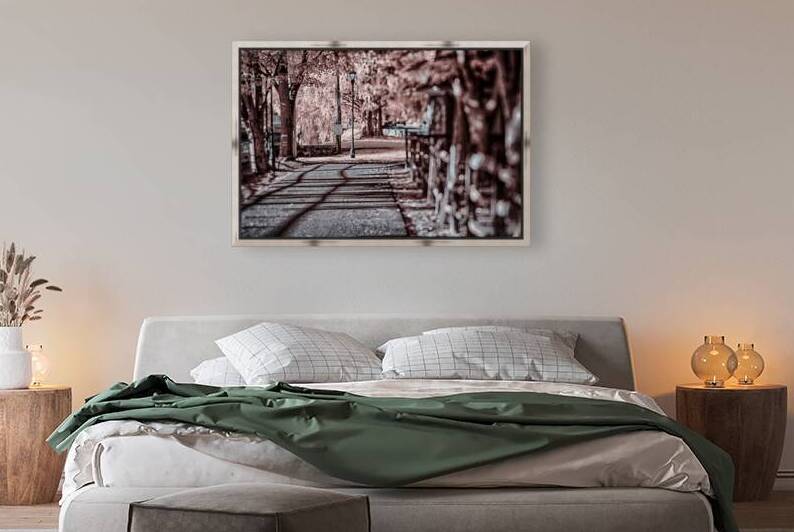 IR Trail in Town by Dream World Images