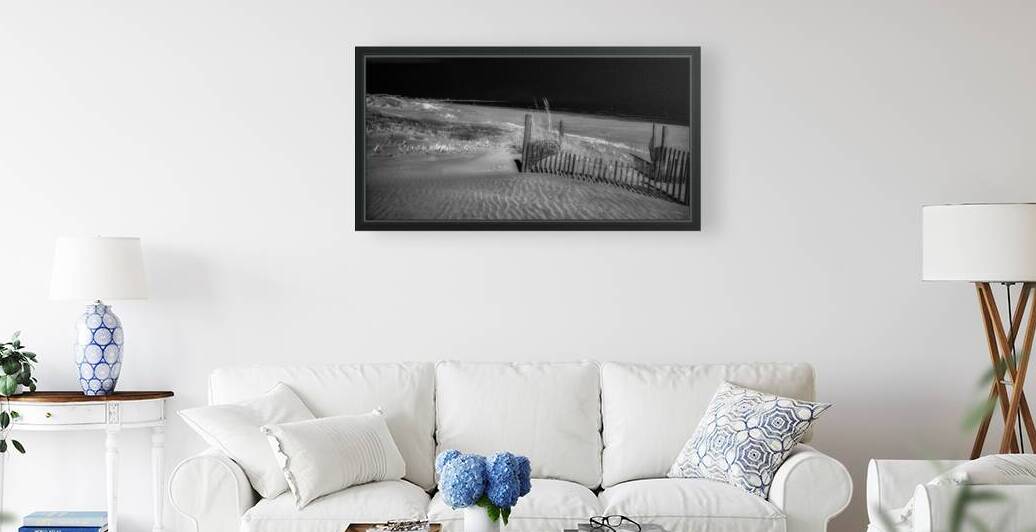 Fence Watching the Ocean by Dream World Images