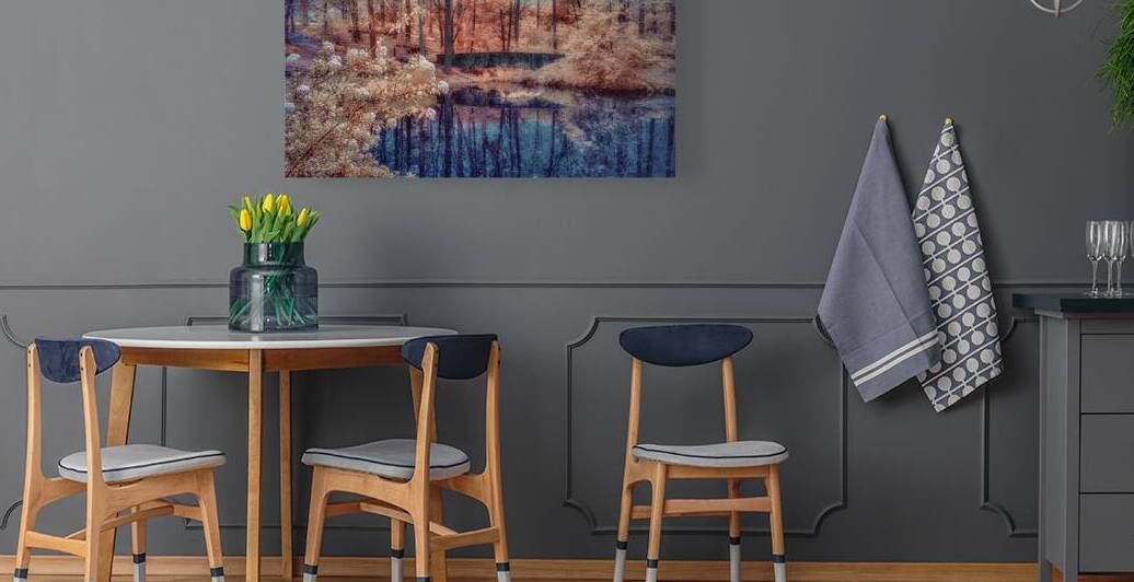 Colorful Reflecting Pond by Dream World Images