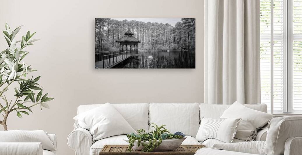 Lakeside Reflection Gazebo by Dream World Images