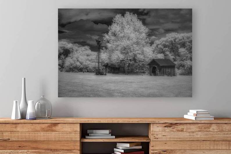 Windmill Whispers: Windmill Whispers in A Farm Landscape by Dream World Images