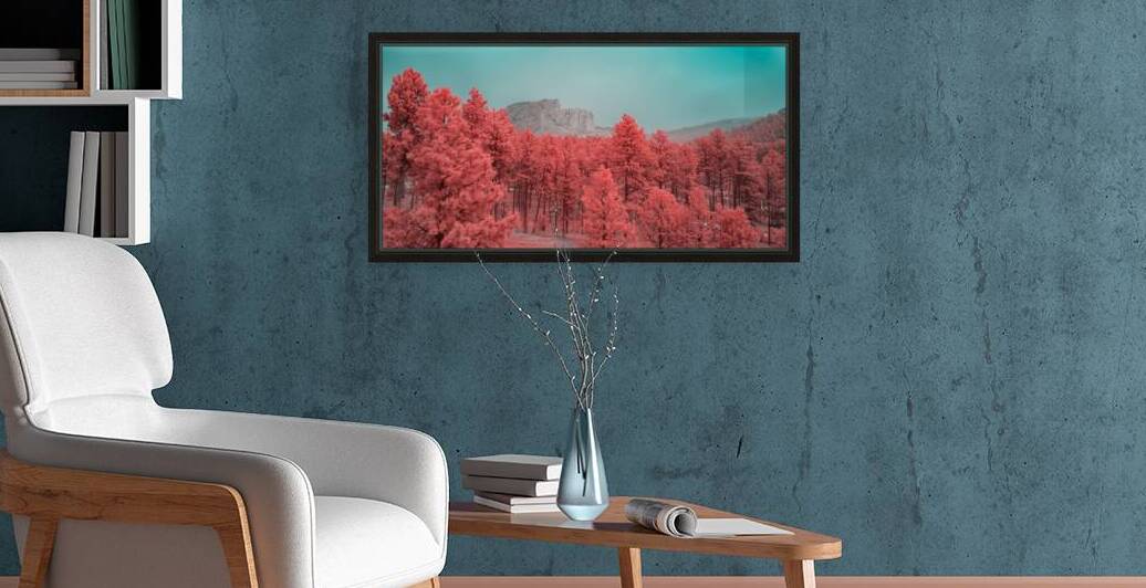 Crimson Dreamscape: Crazy Horse by Dream World Images