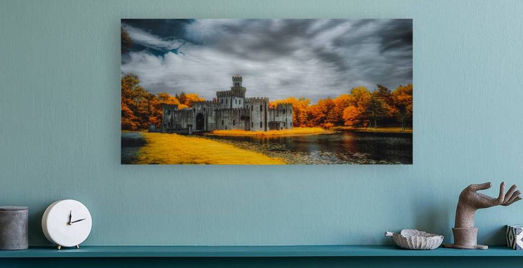 Golden Glow Over Newmans Castle: A Texan Tapestry in Infrared by Dream World Images