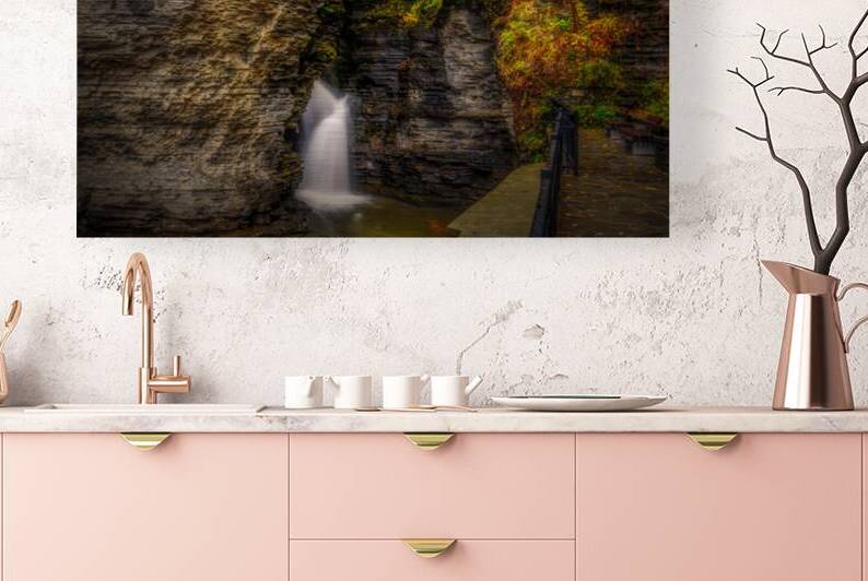 Autumns Embrace: A Fairytale Portal at Watkins Glen State Park by Dream World Images