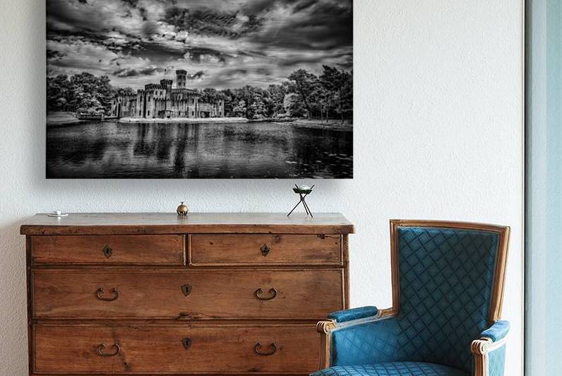 Silhouette of Time: Newmans Castle in Moody Monochrome Infrared by Dream World Images