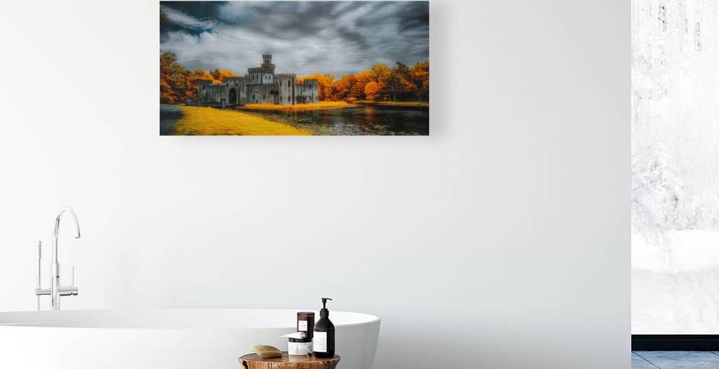 Golden Glow Over Newmans Castle: A Texan Tapestry in Infrared by Dream World Images