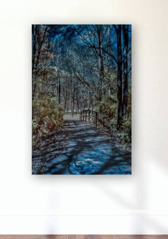 Vivid Trails: A Colorful Infrared Journey at Knox Dam by Dream World Images