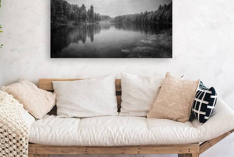 Exploring the Mystical Beauty of Center Lake: A Smokey Pond by Dream World Images