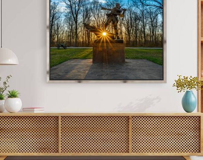 Sunset Warrior: Mississippi At Gettysburg by Dream World Images