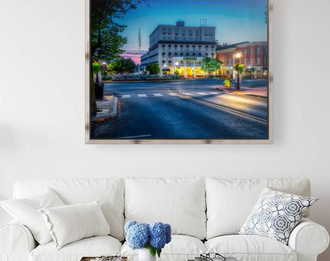 Blue Hour Charm in Historic Gettysburg  by Dream World Images