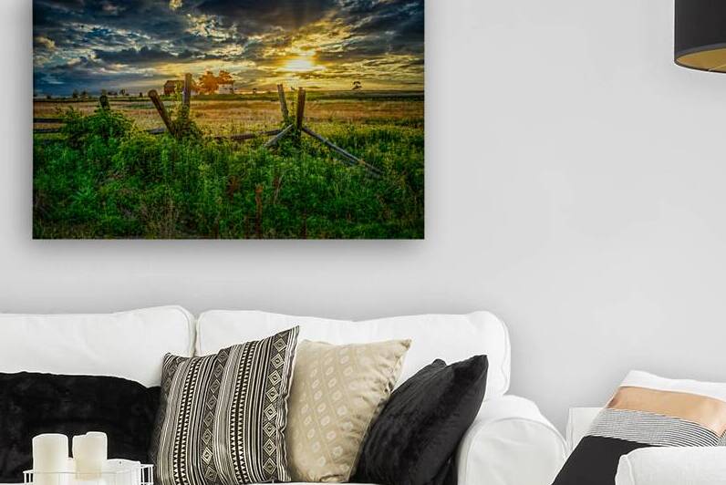 Sunset Glow Over the Fields of Gettysburg by Dream World Images