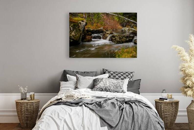 Enchanting Cascades: A Hikers Discovery Along Grace Coolidge Creek by Dream World Images