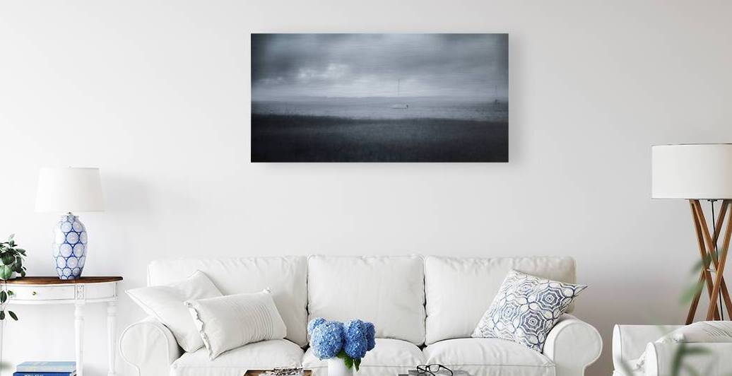 Rainy Day Adventures: A Foggy Sailboat Tale in Saint Marys Georgia by Dream World Images