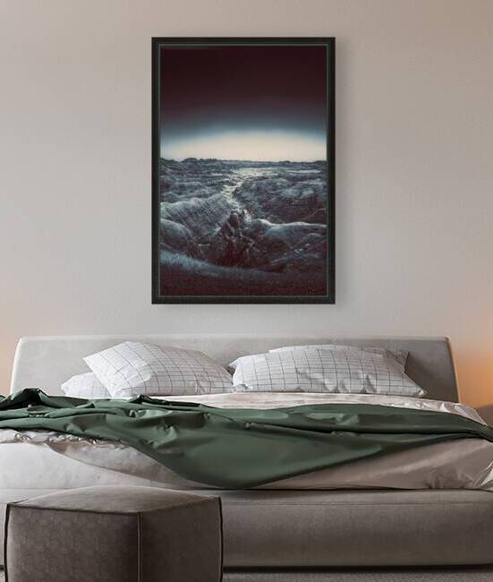 Shadows of the Earth: The Enchanting White River in Badlands by Dream World Images