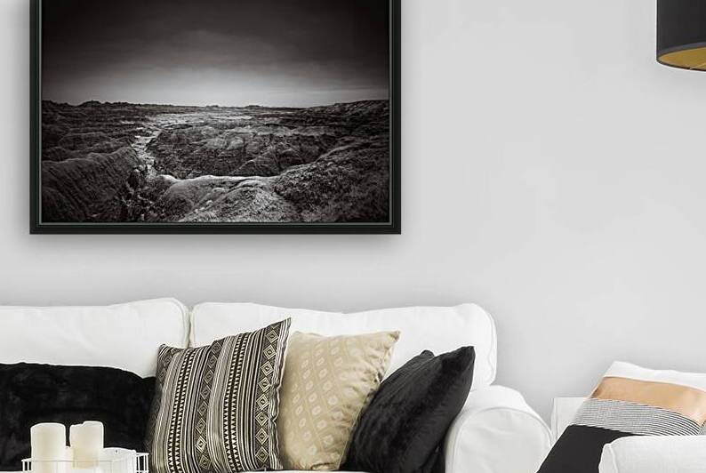 Shadows of the Earth: White River Serenity in the Badlands by Dream World Images