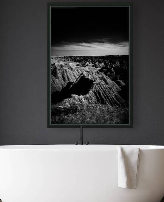 Shadows of the Earth: A Shadowy Ethereal Dance in the Badlands by Dream World Images