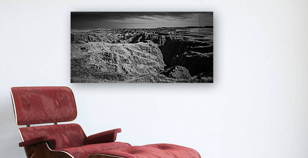 Shadows of the Earth: Rugged Elegance of the Badlands by Dream World Images